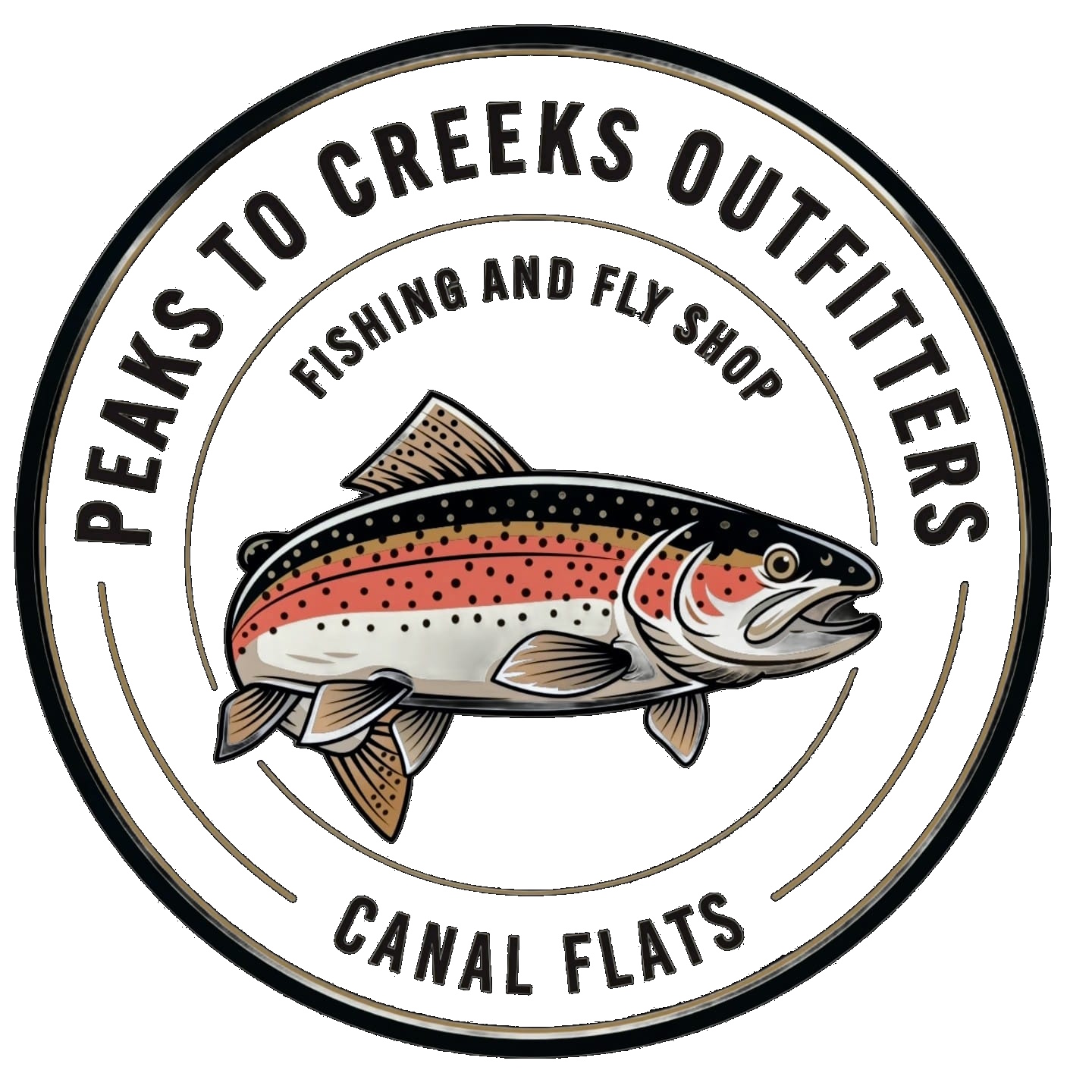 Peaks to Creeks Outfitters Logo